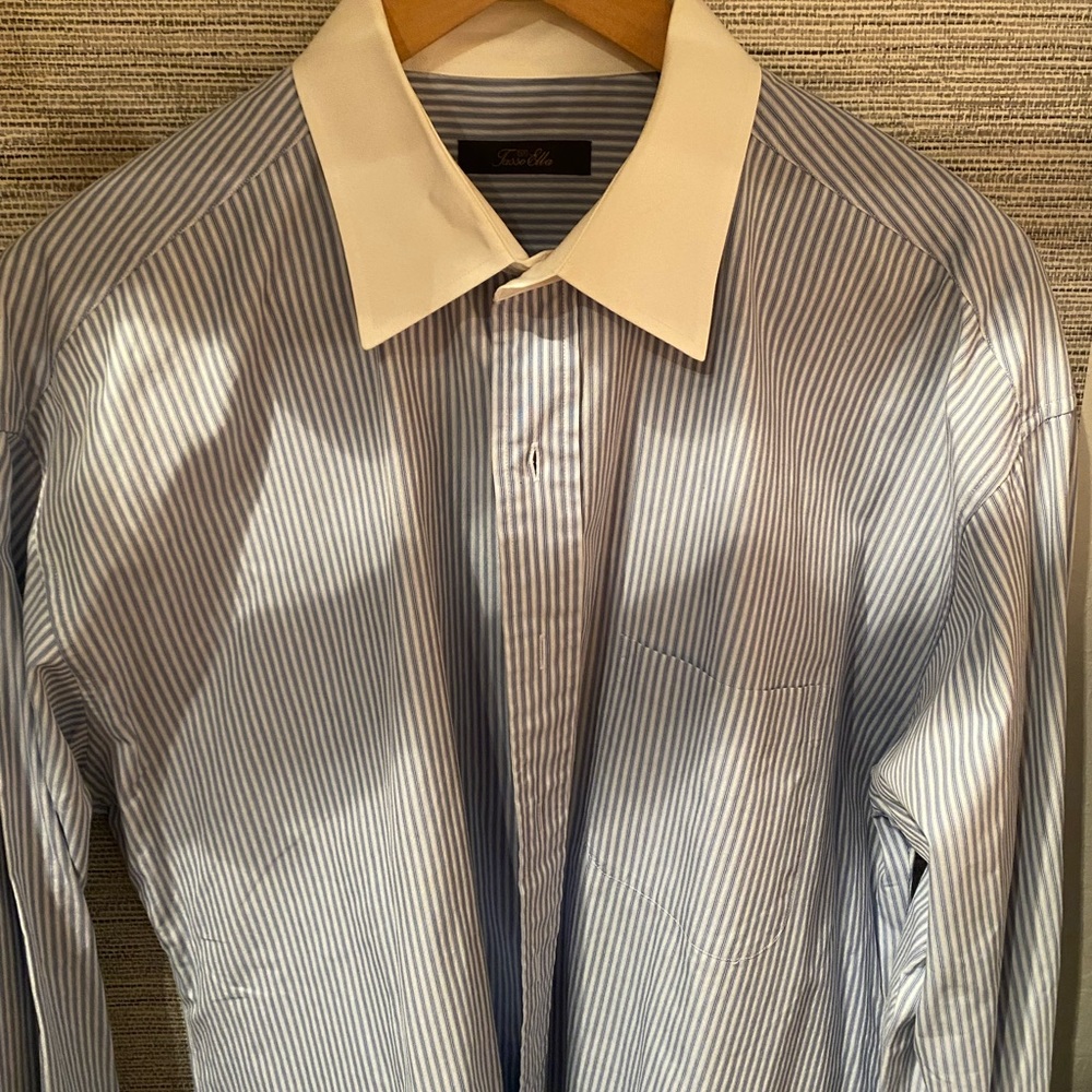 Taso Elba slim fit French cuff dress shirt